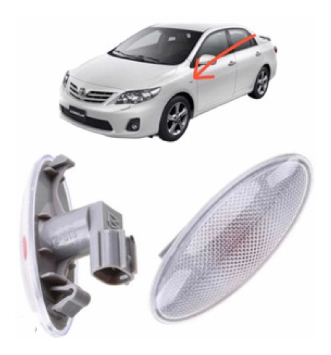 Cocuyo Guardafango Yaris/Corolla/Camry 2006 En Adelante - Imagen 2