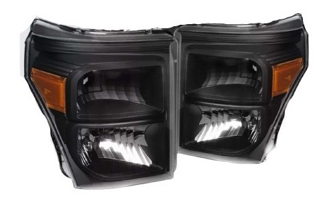 Faros Black Ford SÃºper Duty Por Par En 350 Vrds - Imagen 3