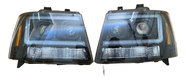 Faros De Tahoe Fondo Negro Led Por Par - Imagen 3