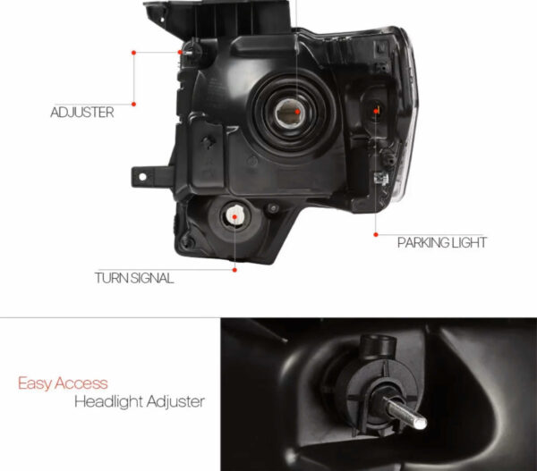 Faros Ford F150 2009/2014  C/u 110 Vrds - Imagen 4