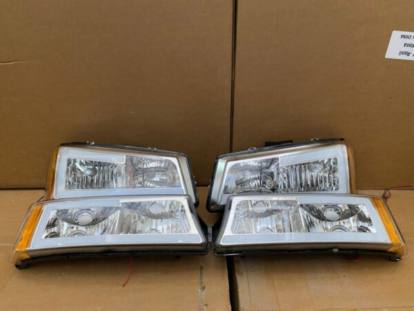 Faros Silverado 2003/2007 Cara Diablo Led Por Juego