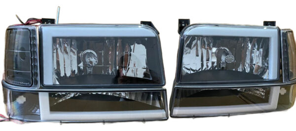 Juego De Faros Ford Bronco Fondo Negro 1992/1999