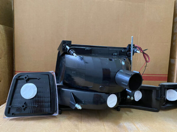 Juego De Faros Ford Bronco Fondo Negro 1992/1999 - Imagen 2