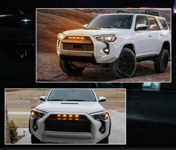 Luces Led Grill Parrilla Para Toyota 4runner Ambar 40 Vrds - Imagen 7